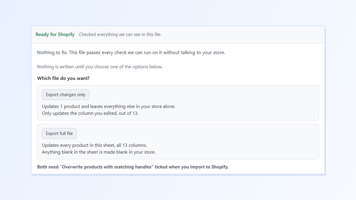 Shopify CSV Import Overwrote Your Products? How to Update Only What You Changed