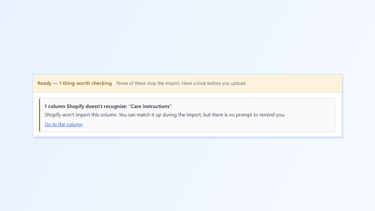 Shopify CSV Metafields Not Importing? Get the Column Headings Right With Speedy CSV